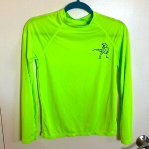 Kids lime green dinosaur undershirt. Size medium (8/10)